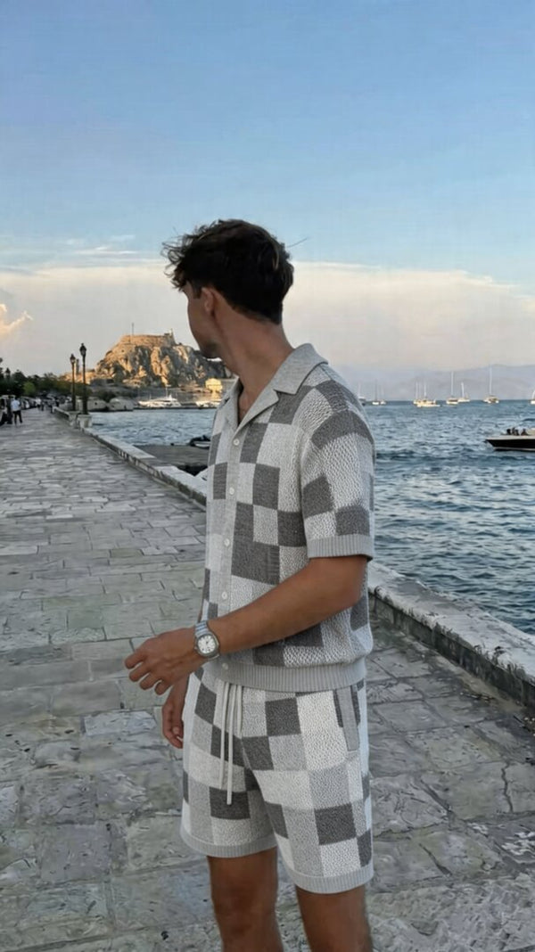 Customer wearing ESSNTL Pixel Set