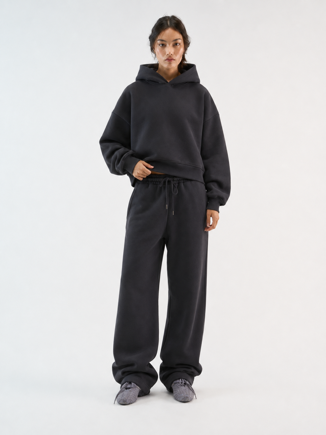 Hoodie In Night Woman