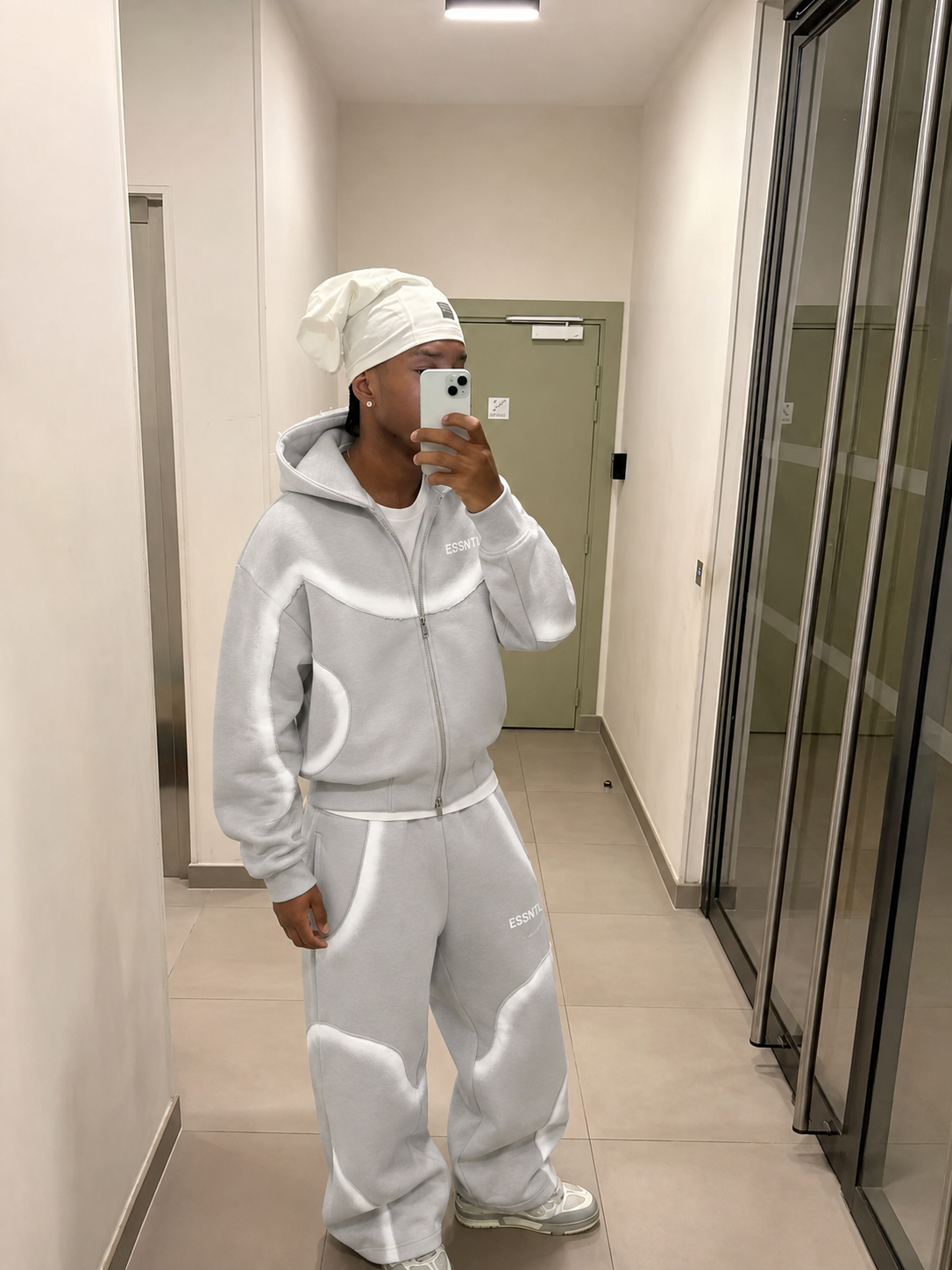 Marcus R. wearing ESSNTL