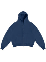 Zip Hoodie In Sea
