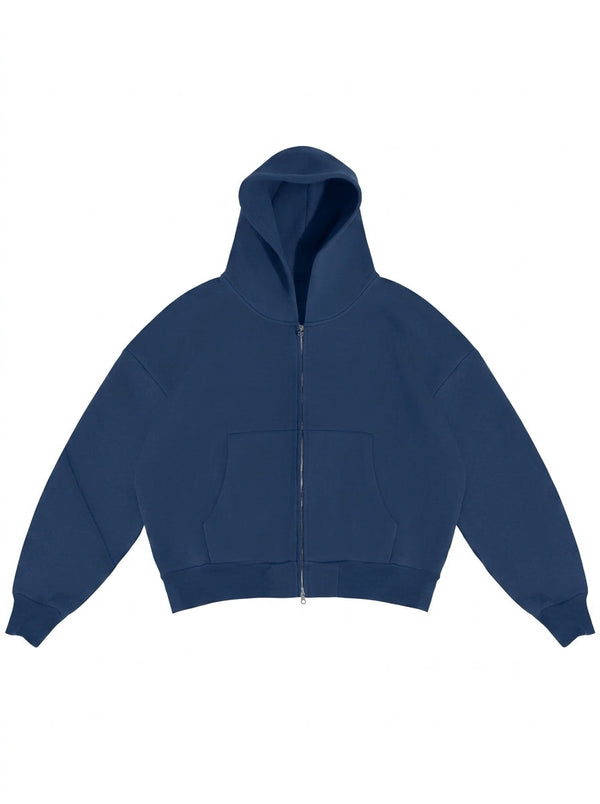 Zip Hoodie In Sea